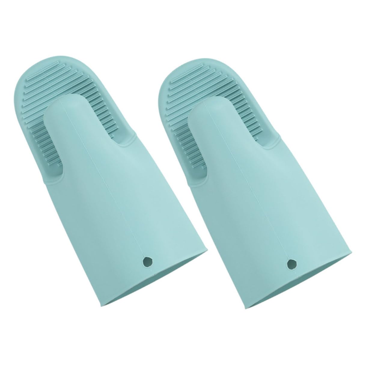 Hemobllo Guanti da Forno in Silicone Antiscivolo, Resistenti al Calore e Spessi, Protezione la Cucina Quotidiana e Grigliate, Lavabile e Flessibile