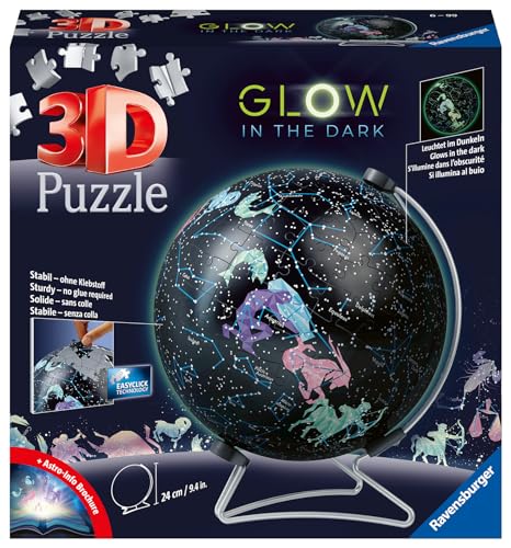 Ravensburger Puzzle 3D 180 pièces Globe Phosphorescent - vue 5