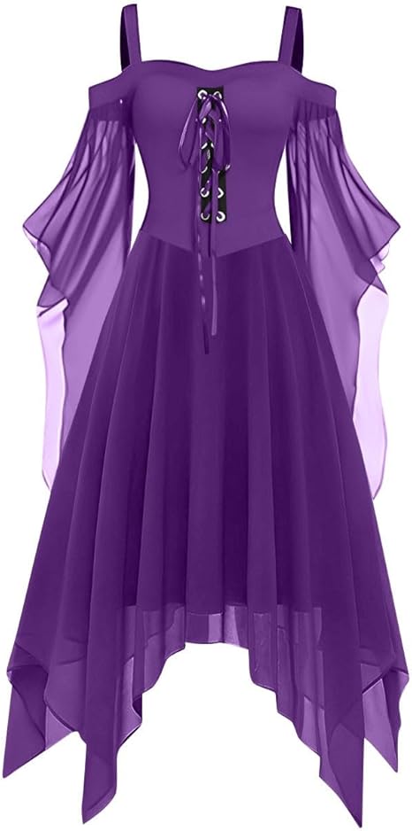 OIOLOYJM Witch Costume Women Sexy Plus Size Renaissance Vampire Gothic Halloween Costumes Woman 2025 Clothes Dresses