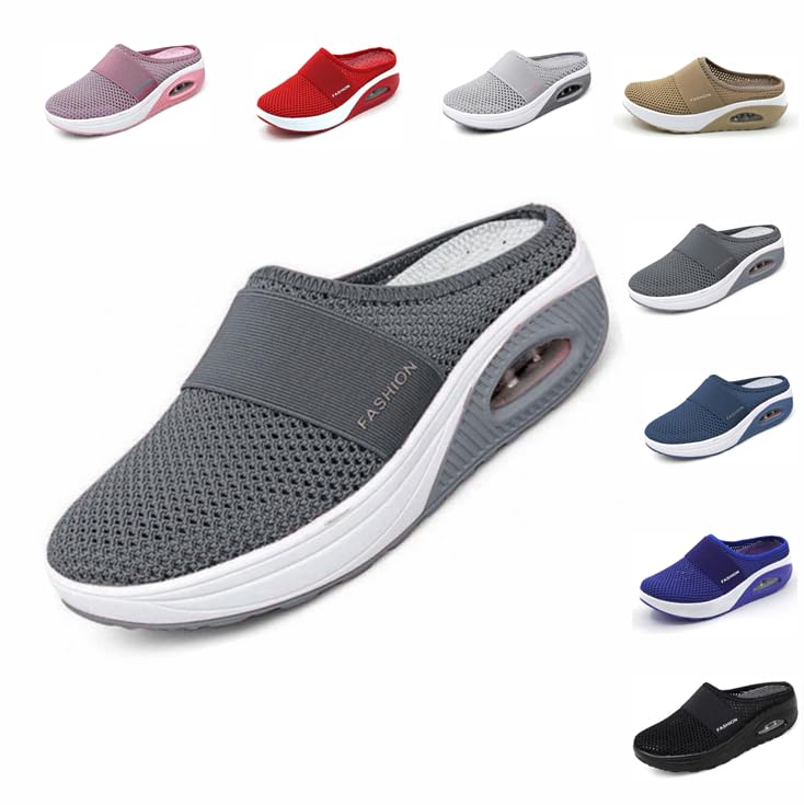 Orthopedic Diabetic Walking Shoes,Orthopädische Schuhe Damen,Air Cushion Slip-On Walkingschuhe,Air...