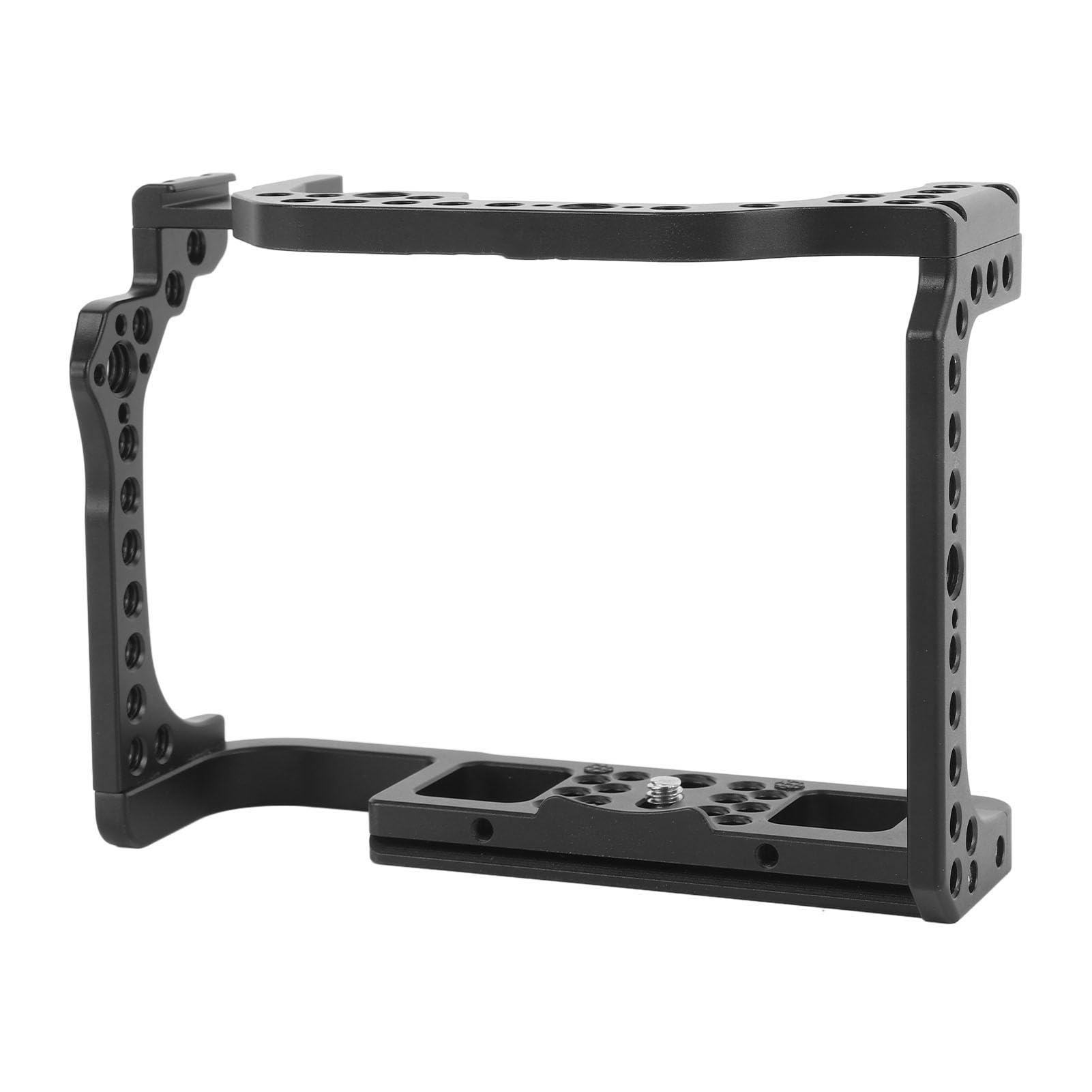 Kadimendium Jaula Completa para Cámara, Construcción de Aluminio Resistente, Plataforma de Vídeo para Cámara de Liberación Rápida para Fotógrafos y Vídeos EOSR