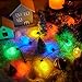 JOYIN 6 Packs Christmas LED Light Up Bulb Necklaces 9 Bulbs LED Necklace Holiday Xmas Costume Accessories for Christmas Party Favor Party Supply