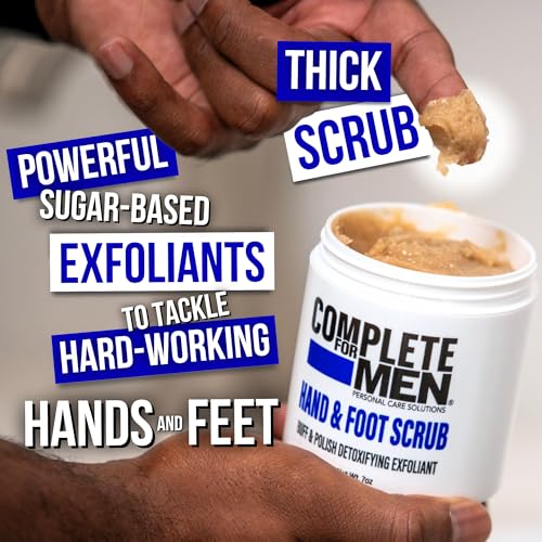 hand and foot scrub exfoliating feet hand exfoliant sugar scrub for dry skin moisturizing rough skin remover ideal for hands and feet care scrub for men