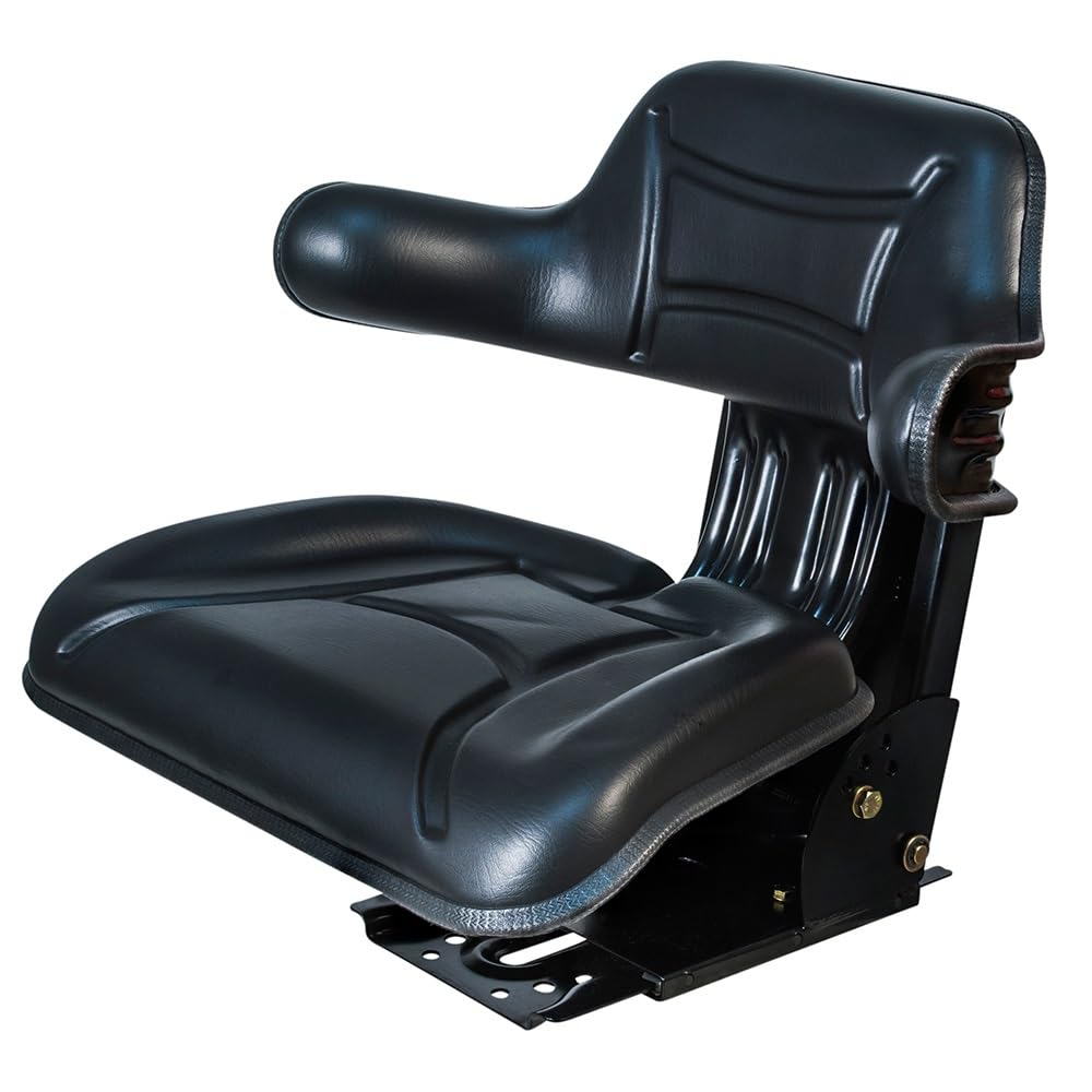 Asiento de tractor para tractor, asiento universal, varios modelos de tractor -modelo estándar para Segadoras, Cosechadoras con Respaldo Ajustable, Reposabrazos y Suspensión Mecánica