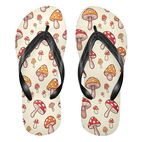 STAYTOP Cute Cartoon Mushroom Flip Flops Sandals of Men's & Women's,Sandals Beach Slippers Shower Slides