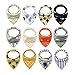 iZiv Lot de 12 Bavoirs Bébé Bandana Bavoir avec Boucle Réglable, Absorbent Coton Doublure 0-2 ans (Couleur-6)
