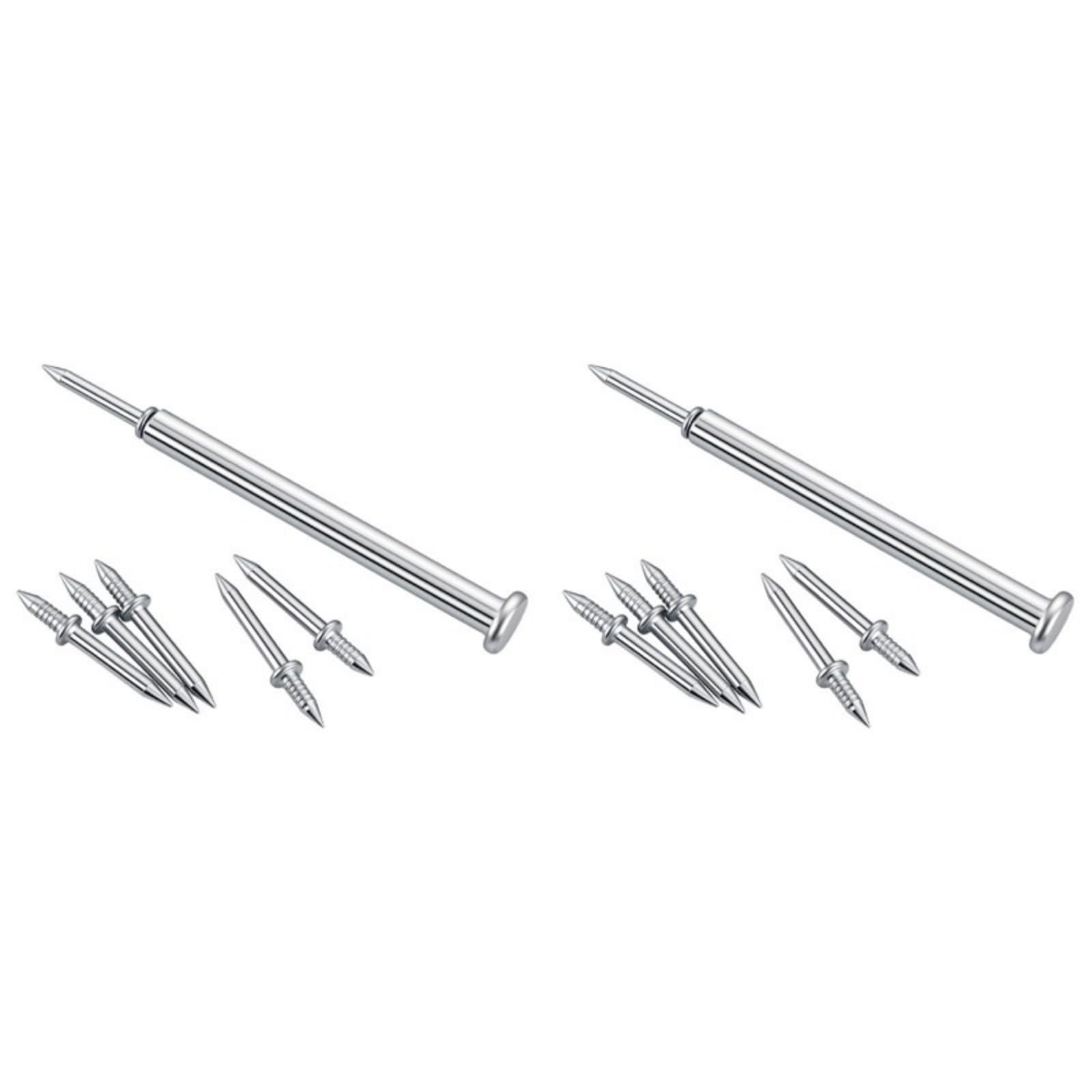 Professional Coated Concealed Fixing Nails Strong Construction Invisible Nails for Baseboards & Wood Joint Damage Easy Mounting