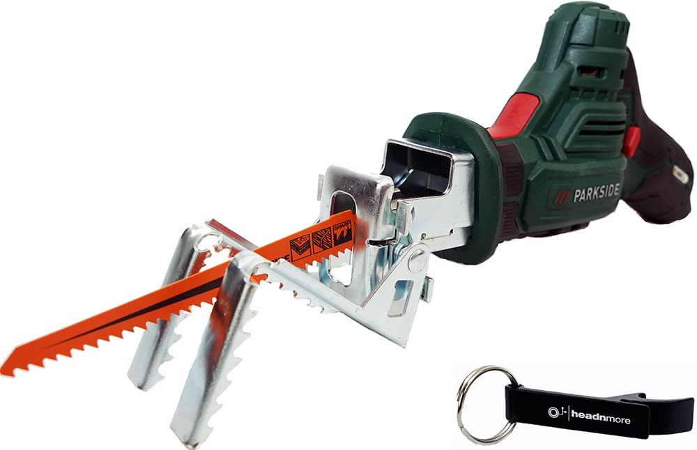 HEADNMORE® Bundle Parkside PAAS 12 - Sierra de podar con batería (12 V, incluye llavero (sin batería)
