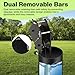 Well Pump Pulling Tool with POM Roller & Removable Side Rails - Heavy Duty Well Pump Puller, Compact Base, Assists Poly Pipe, Flex Hose, Wire & Cable, Tool Free Dual Lock Clamp