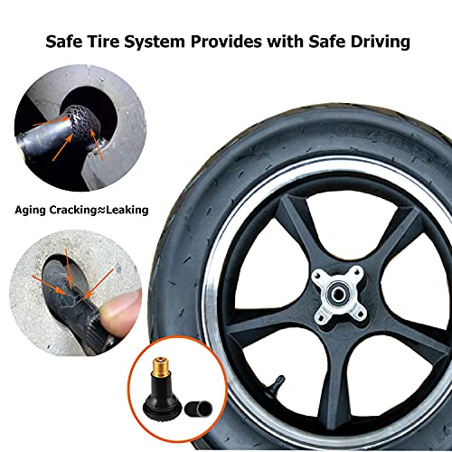 Dr.roc Tire Valve Stem Puller Tools Set –1 X Valve Stem Installer, 10 X Brass And Ozone Resistant Epdm Snap-In Tire Valve Stem With Valve Cores (6 X Tr412,4 X Tr413), 1 X Valve Core Remover #TOP3