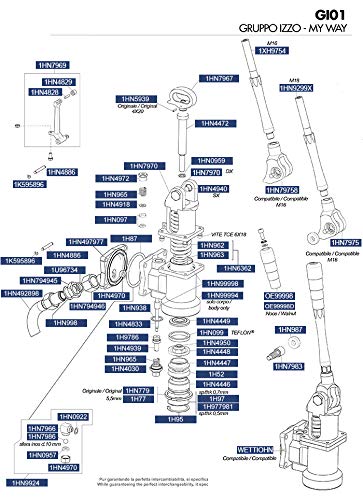 Quantita' 5 - Guarnizioni Sottocoppa per Macchine