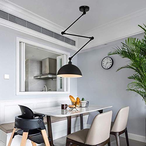 Chandelier fer forgé noir au design créatif et épuré pour intérieur chic