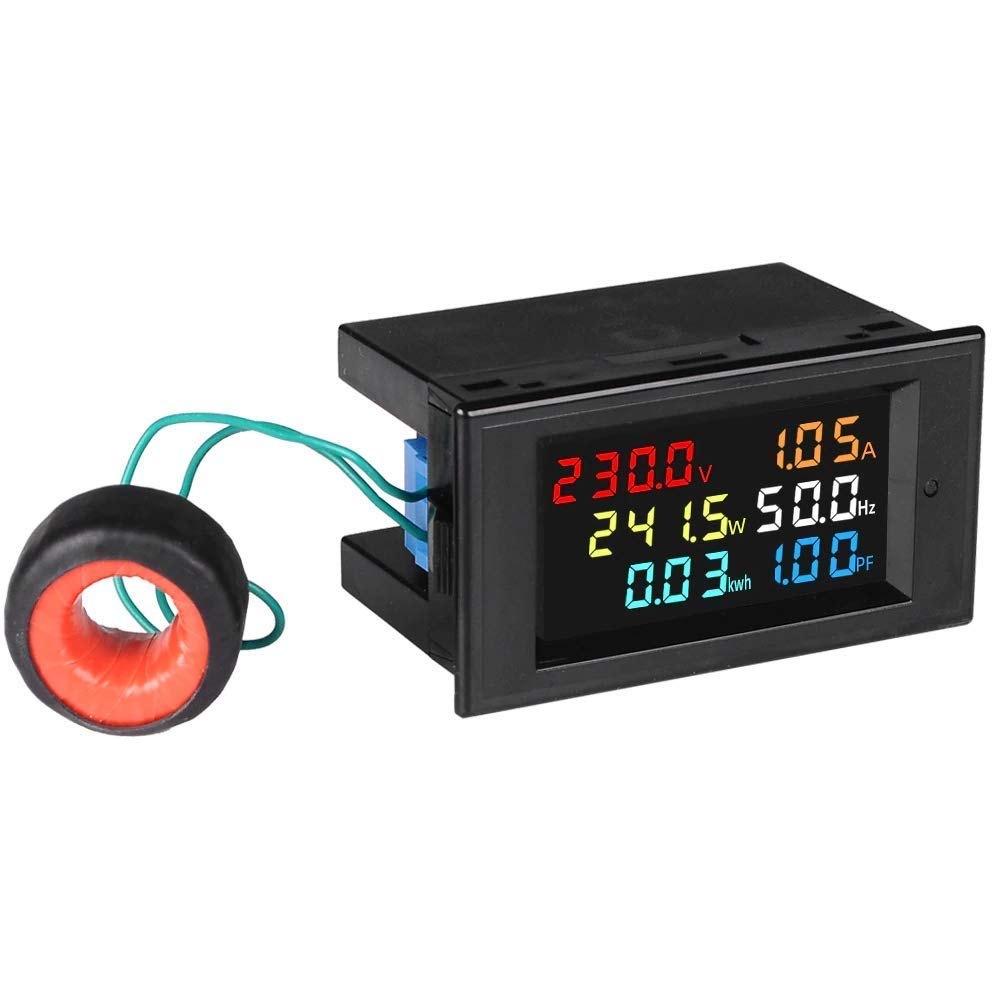 xcluma 6 in 1 Energy Meter, 80V-300V AC 100A Power Meter Voltage Current Power Factor Active KWH (B0973G5PJN) Amazon Price History, Amazon Price Tracker