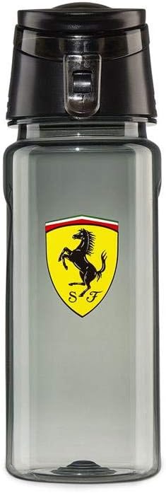 Fuel For Fans Unisex Formula 1 Scuderia Ferrari Race Bottle, Black, 600ml