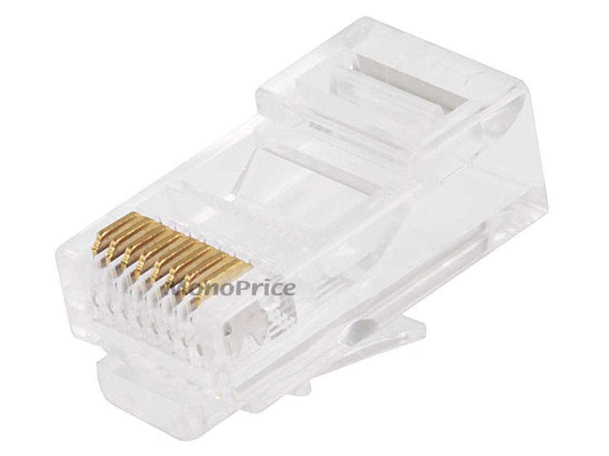 Monoprice RJ-45/RJ11 e spelafili crimpatrice kit con spine modulari (108140)