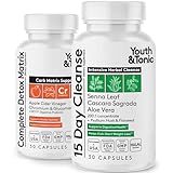 Colon Cleanser & Complete Detox Matrix | Synergic Value Kit w/Highly Rated Formula for 15 Day Cleanse & Full Body Detox | Colon Health Probiotic w/Senna ACV Aloe Vera | Kick Off Weight Management