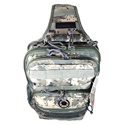 Mochila táctica de un hombro 12" camuflaje digital miniatura 5