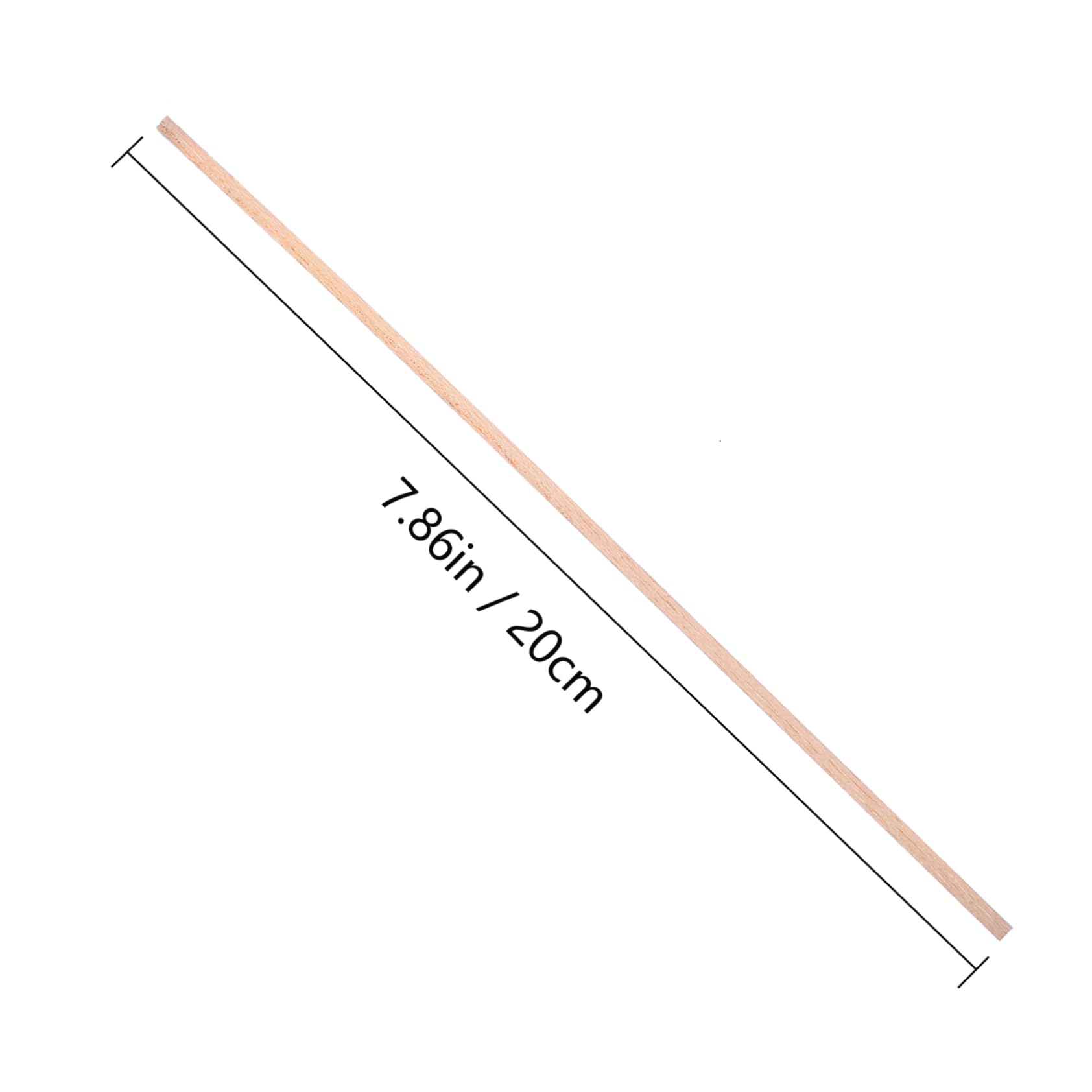 CIMAXIC Oxygen Combustion Wood Sticks School Project Supplies 20pcs Kiln Dried Hardwood Rods