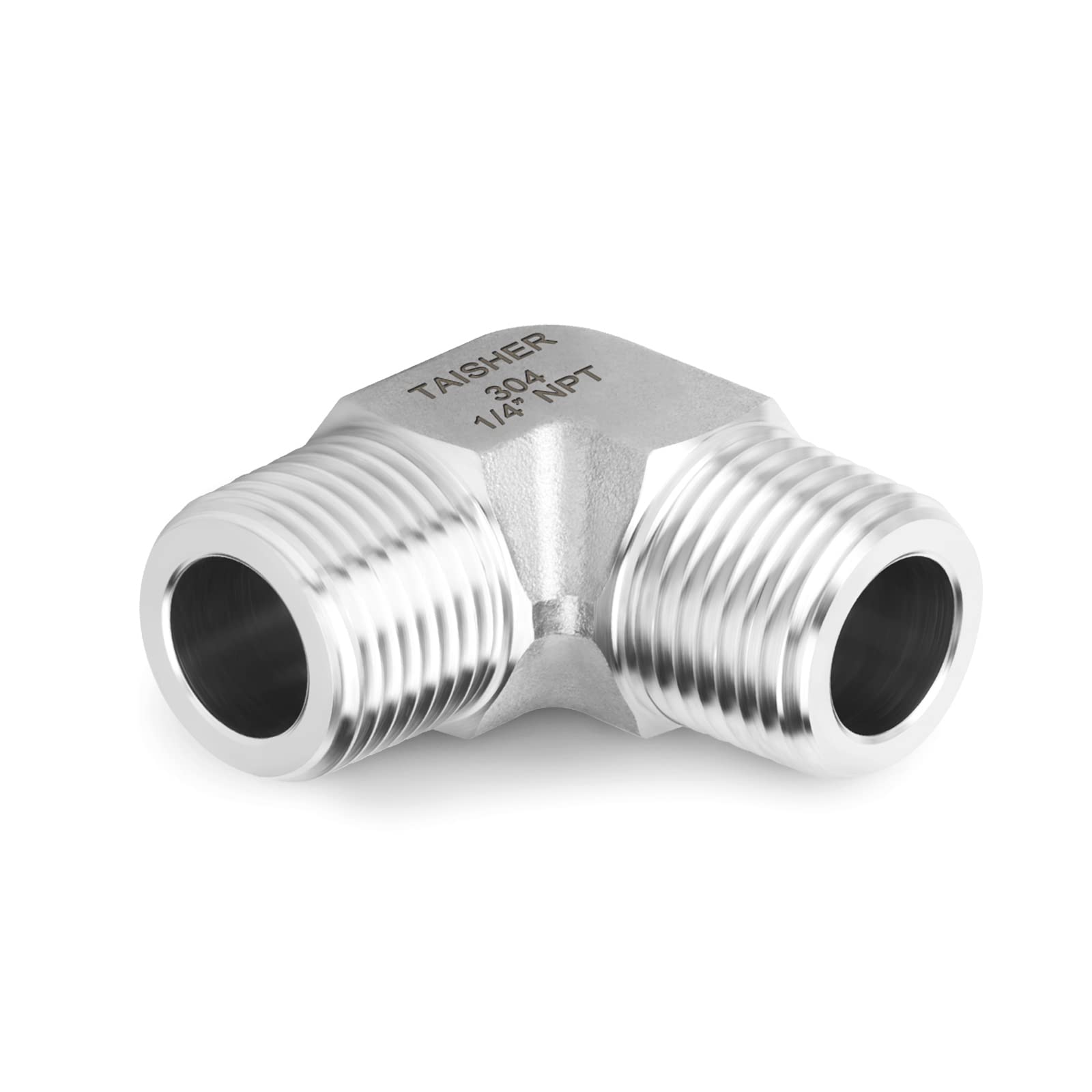 TAISHER 2 Pièces Coude 90 Degrés Acier Inox 304 - Raccord Tuyau Mâle 1/2 BSP Vers Femelle 1/2 BSP