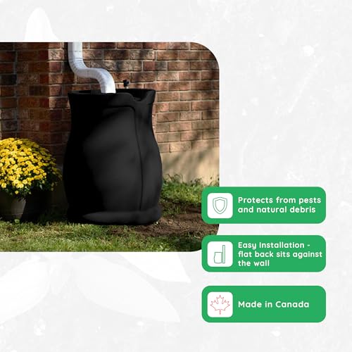 Image of FCMP Outdoor Catalina 45 Gallon Rain Barrel, Black