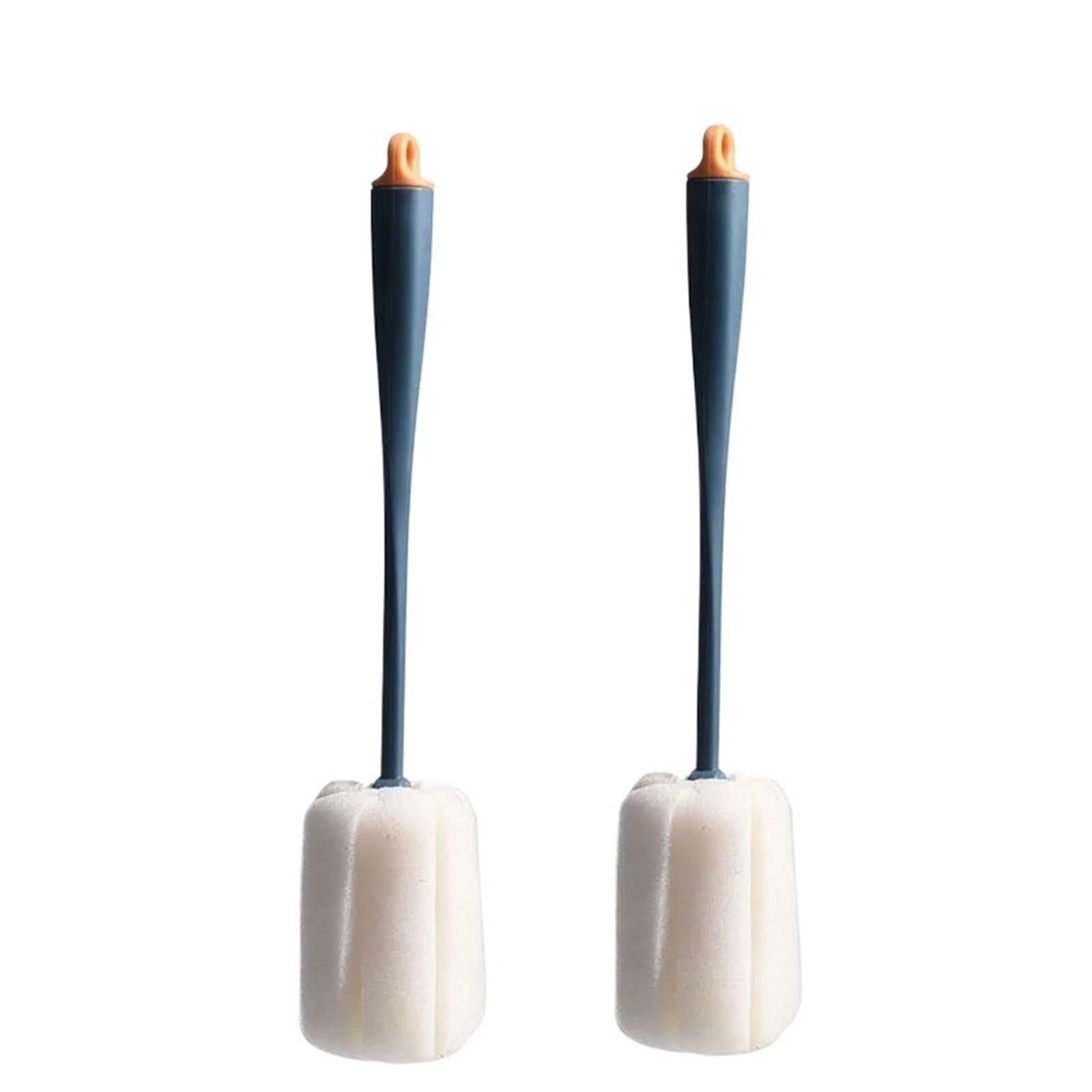 2pcs Long Handle Brush For Glass Cup And Milk Bottle Cleaning Sponge Brushs for Cleaning Dishes(Color1)