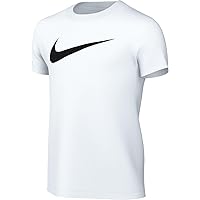 Nike CW6941-100 Y NK DF PARK20 SS Tee HBR T-Shirt Unisex Bambino White/Black Taglia M