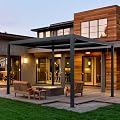 LVUYOYO Outdoor Louvered Pergola 10' x 13', Aluminum Patio Pergola with Adjustable Roof, Sun Shade Shelter Metal Gazebo for Backyard, Garden, Deck(Black)