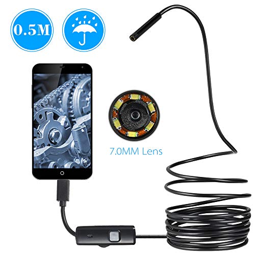 DECDEAL 7 MM 6 LED Lente Endoscópio IP67 À Prova D 'Água Inspeção Endoscópio Tubo de Cobra Fio Câme