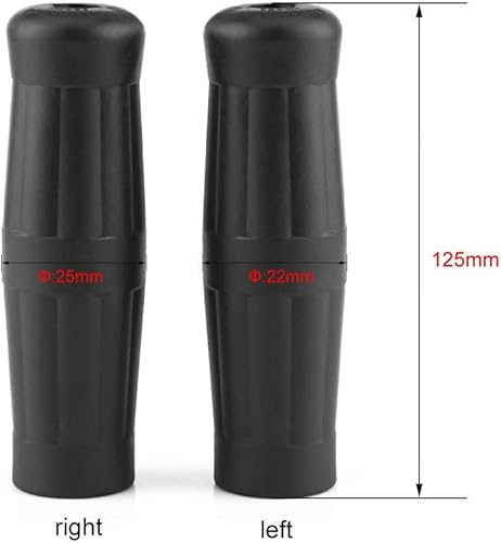 Miniatura 9 de Keenso - Manillar universal de goma para motocicleta 178, manubrio antideslizante universal vintage, clásico, manubrio de mano, diseño de botella de