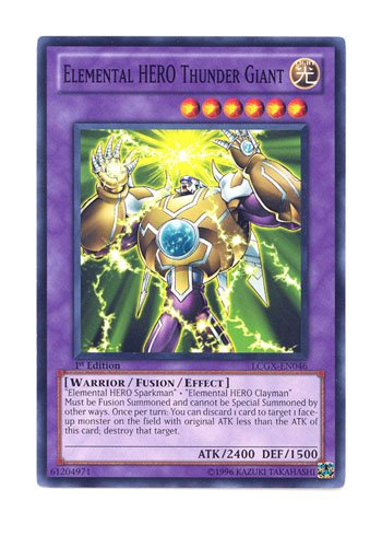 Amazon.co.jp: 遊戯王 英語版 LCGX-EN046 Elemental HERO Thunder