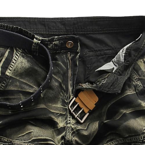 Short cargo homme multi-poches avec camouflage militaire robuste - 3