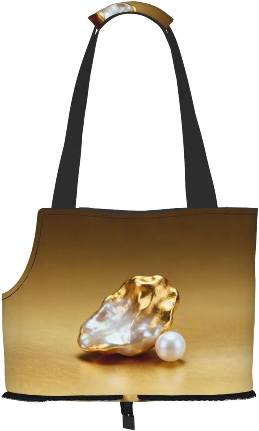 Shell Pearl Pet Tote Bag - Waterproof Foldable Pet Travel Bag with Viewing Window, Ideal Sleeping Bag for Pet