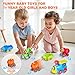 Train Set for Toddlers w/Steam, Music & Lights - Electric Train Toys for Kids w/Tracks Accessories, Including 3 Dinosaur Car and 3 Trailer, Christmas Birthday Gifts for 3 4 5 6+ Years Old Boys Girls.