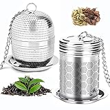 Tea Strainers for Loose Tea, Tea Infuser Tea Steeper 304 Stainless Steel, Extra Fine Mesh Tea Ball f