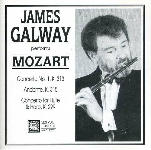 James Galway Performs Mozart: Concerto No. 1, K. 313 / Andante, K. 315 / Concerto for Flute & Harp, K. 299 [Audio CD]