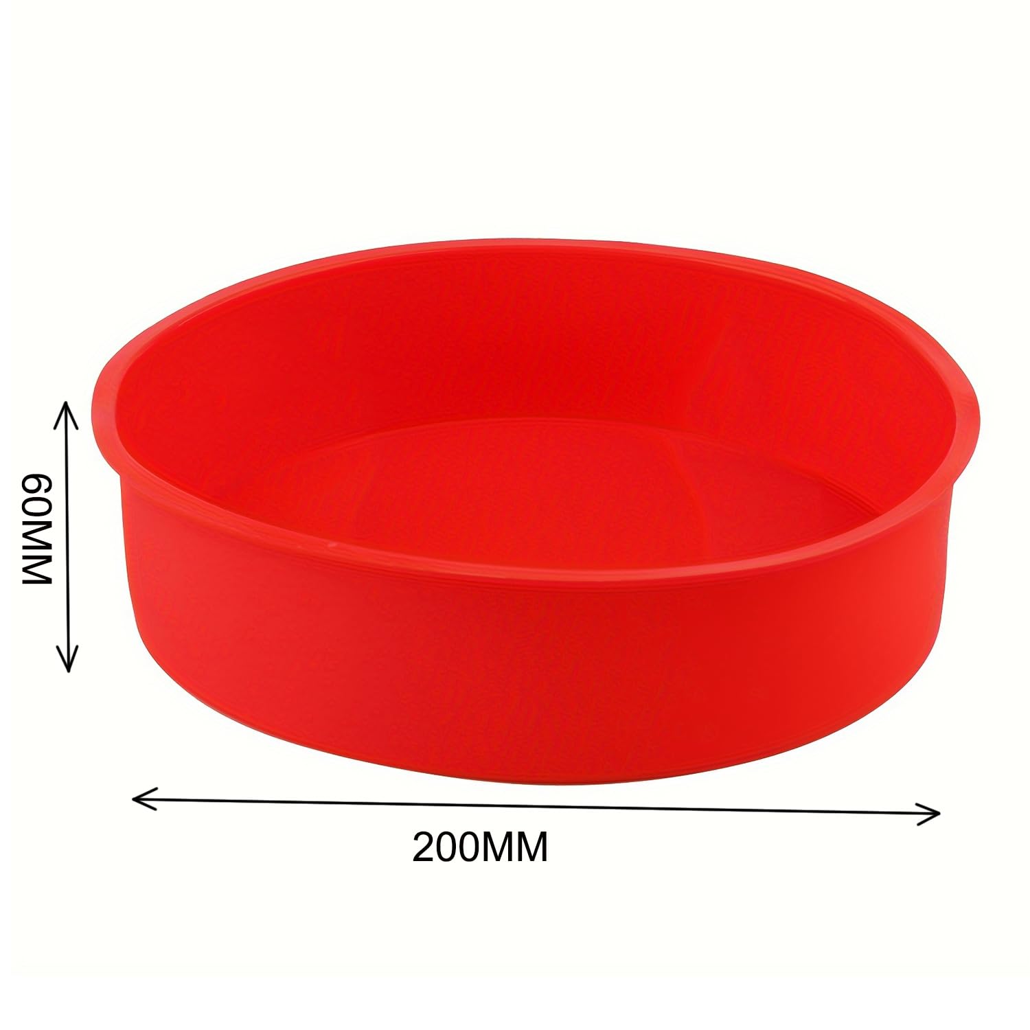 2 stuks 20 cm siliconen cakevormen voor bakken, siliconen cakevormen, ronde cakebakvorm met antiaanbaklaag, snelsluiting, geschikt bakplaat voor cakes, muffins, puddingen, brood