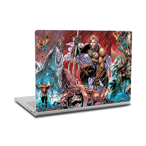 Skin vinyle Aquaman DC Comics anti-rayures pour Microsoft Surface Book 2 ajustement parfait
