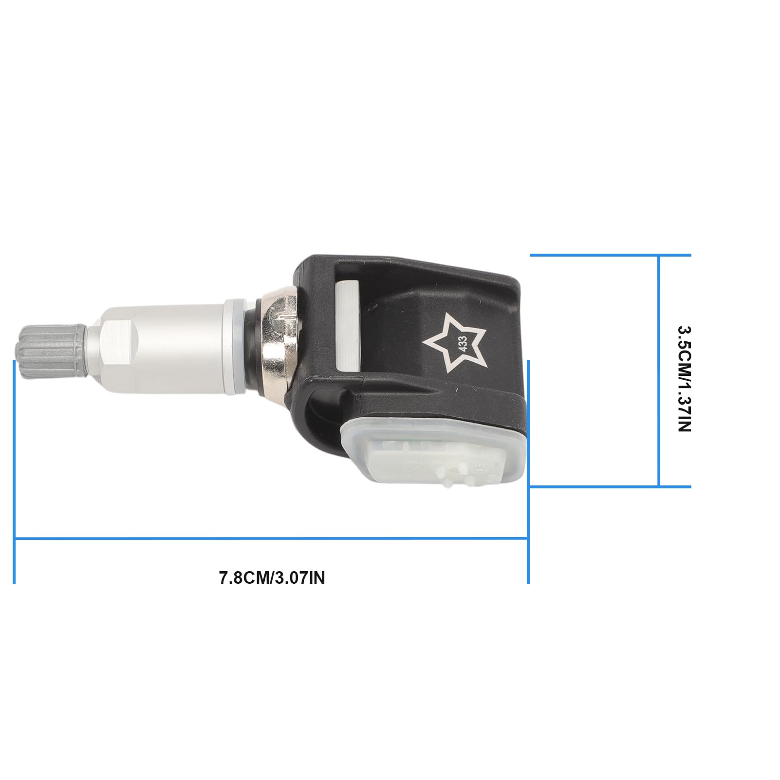 Sensore di pressione dei pneumatici 4 pezzi Sistema di monitoraggio della pressione dei pneumatici Sensore TPMS RDKS 433 MHz per Serie 5 6 7 8 G30 G31 F90 M8 F91 F92 F93 X3 X4 X5 36106872774