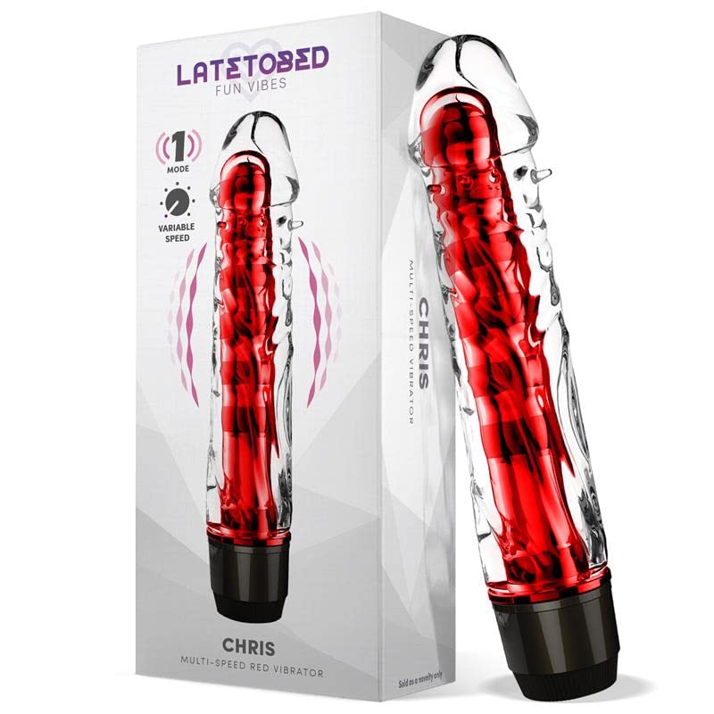 Vibrateur Chris multi-vitesses rouge pour le plaisir intime