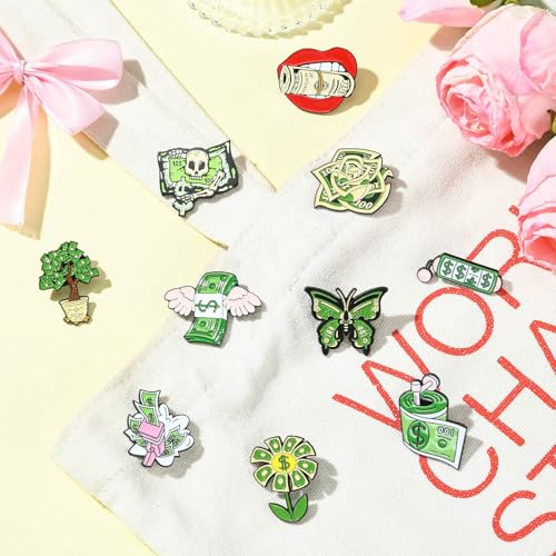 Image of Airssory Mixed Styles Bee Flower Tarot Ribbon Travel Theme Alloy Brooches Pins for DIY Clothes Backpack Hats Jackets Craft