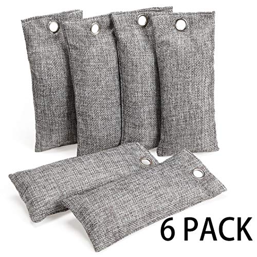LUCK & TRUST Charcoal Air Purifying Bag,Natural Deodorizer Bags,Activated Bamboo Charcoal Shoes Odor