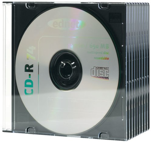 Ednet 64034 - Confezione da 10 Custodie Slim per