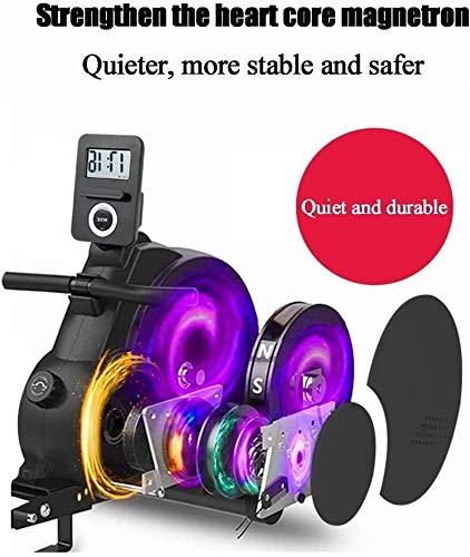 Image of Rowing Machine with Magnetic Adjustable Resistance Fitness Rower with 8 Levels of Magnetic Resistance Quiet Magnetic Brake System LCD Monitor