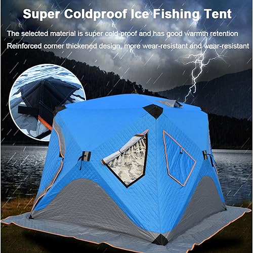 Carpa de pesca invierno 3-4 personas resistente y cálida miniatura 3