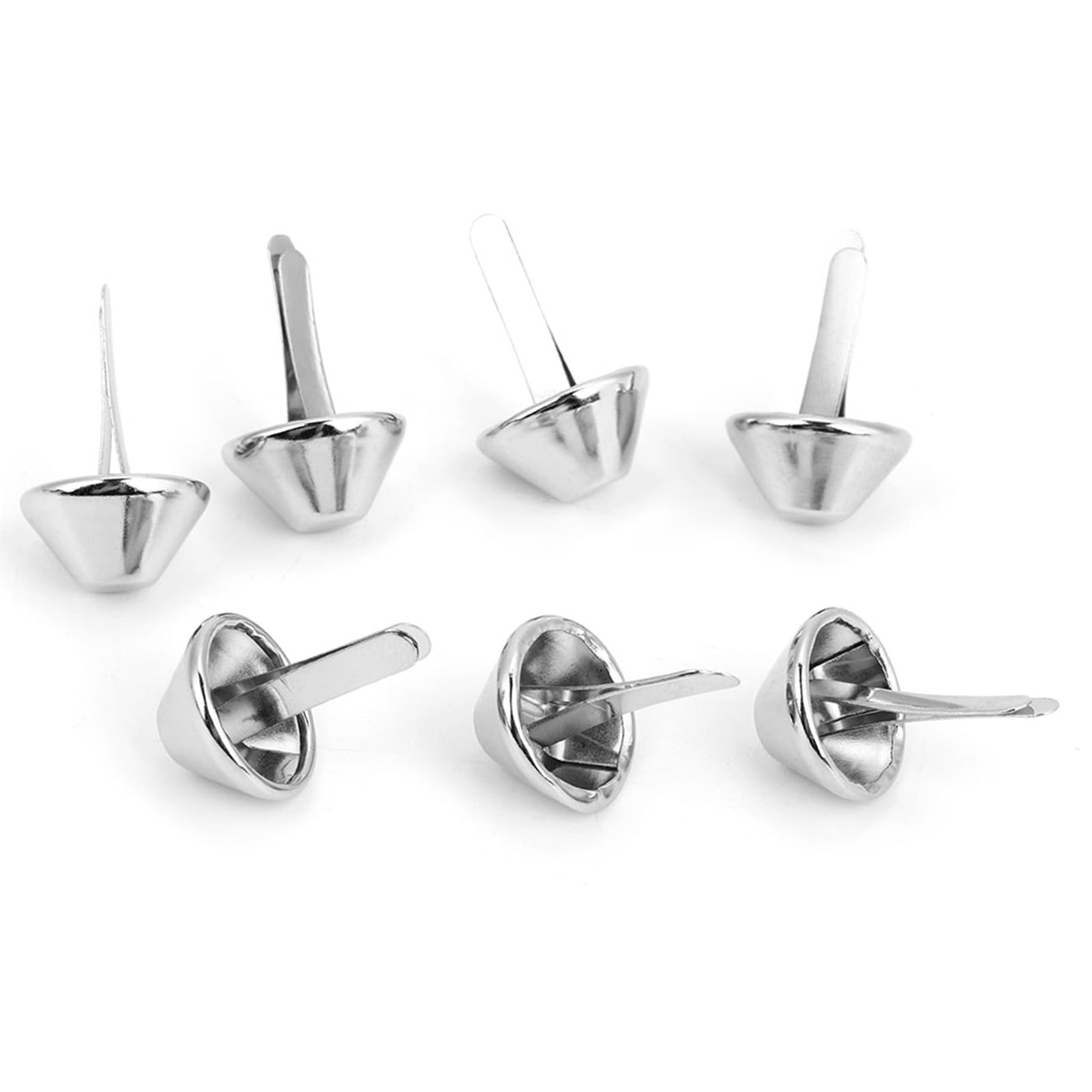 50Pcs Nailhead Stud, Feet Nailhead Stud, Feet Studs, Bag Bottom Studs, Leather Craft Supplies(15mm-Nickel)