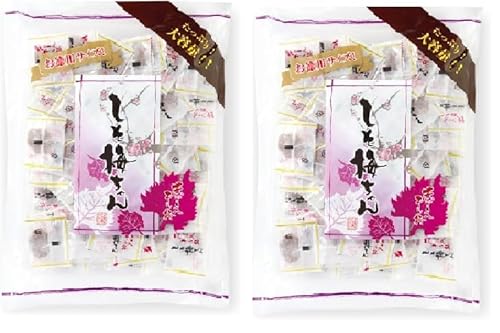 ハッピーカンパニー しそ梅ちゃん お徳用 300g 2袋セット 種無し 種なし 個包装 小袋 おやつ お菓子 塩分補給 種抜き 梅菓子