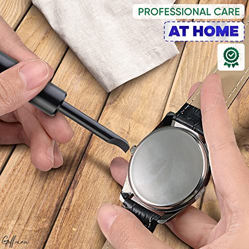 Guffman 1Pcs Watch Back Remover Tool - Watch Adjustment Tool Kit Mini Pry Bar Watch Screwdriver Set Watch Link Remover Tool For Watches - Guffman Watch Repair Tools Pry Tool Black Watch Tools Case Back Opener thumb #5