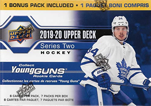 2019 2020 Upper Deck Hockey Series Two Factory Sealed Unopened Blaster Box of 8 Packs Possible Young Guns Rookies and Jerseys and O Pee Chee Update Cards