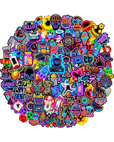 YIPFEN Pegatinas Geniales 100 Piezas Impermeables Vinilo. Stickers Estéticos para Personalizar Laptop, Botella Agua, Skateboard, Diario y Móvil. Decoración Moderna para Niños y Jóvenes.