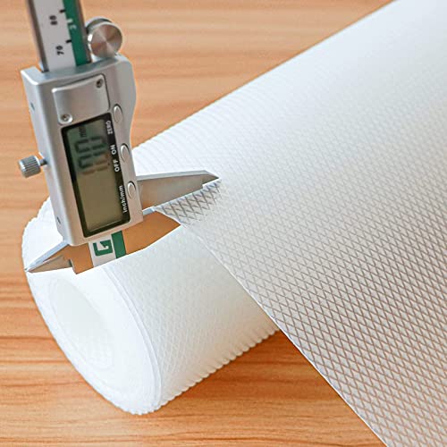Hersvin Shelf Liners 24 In X 20 Ft Eva Drawer Mats, Non-Adhesive Cupboard Pad, Kitchen Cabinet Lining Fridge Cushion (Transparent Diamond, 61X610Cm) #TOP15